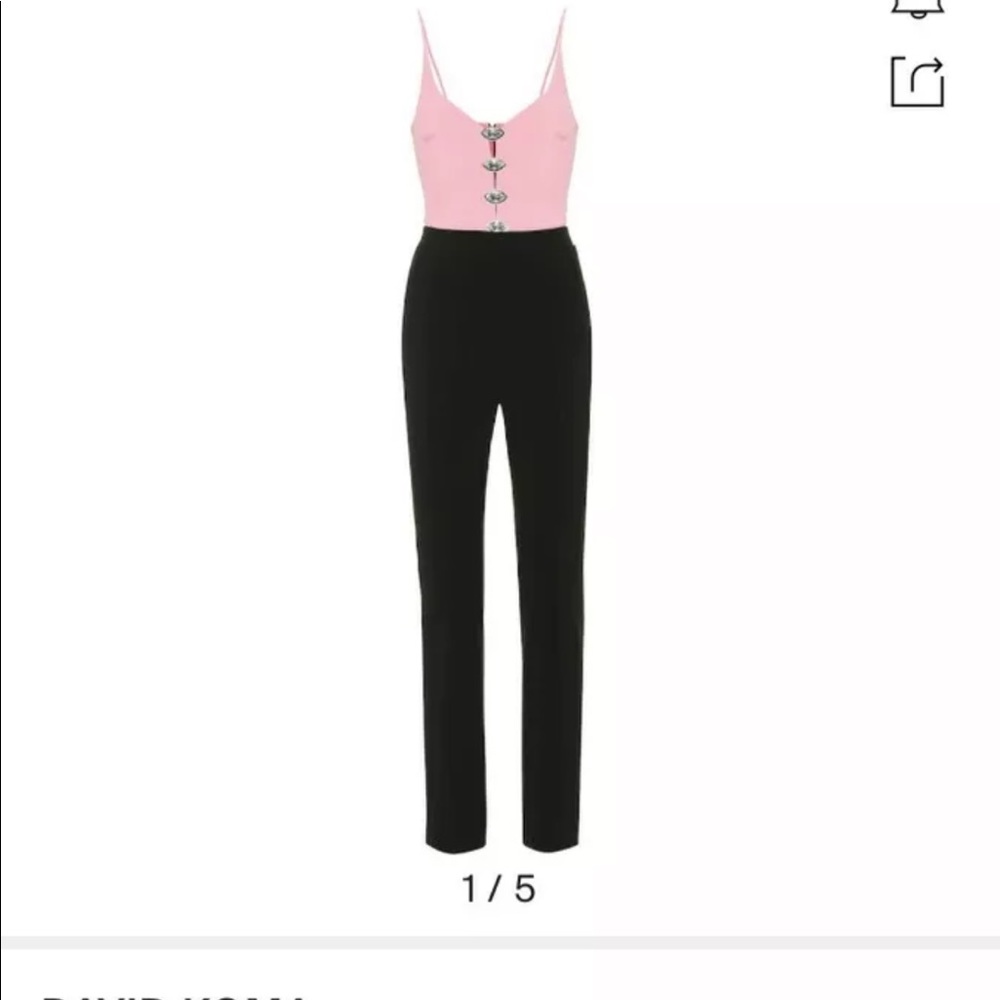 Nwt David Koma Jumpsuit UK6 Candy - Picture 1 of 6